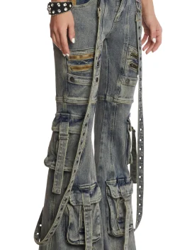 Generation Kiss Bottoms|Pants*Aurora Cargo Jeans