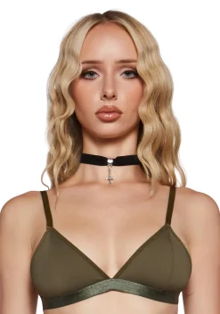 Current Mood Lingerie*Awe Struck Bralette - Green