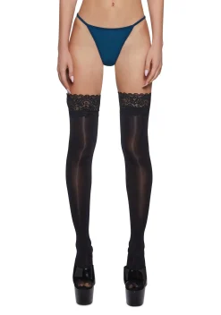 Current Mood Lingerie*Awe Struck Thong Panty - Blue