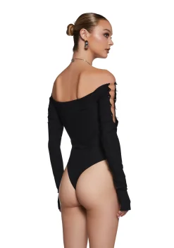 Current Mood Tops*Awestruck Thoughts Cutout Bodysuit