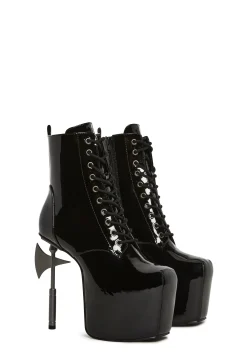 Widow Boots|Platforms*Axe Reaper Platform Booties