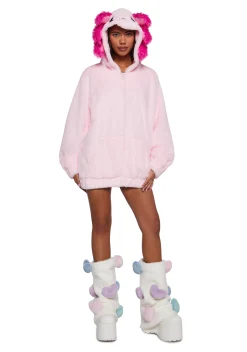 Trickz N' Treatz Outerwear|Sweatshirts & Hoodies*Axolotl Faux Fur Hoodie