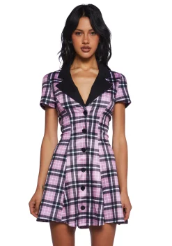 Current Mood Dresses*Baby You Don't Exist Plaid Dress