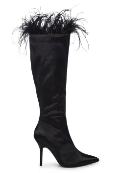 Public Desire Boots*Baddie Knee High Boots - Black
