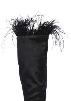 Public Desire Boots*Baddie Knee High Boots - Black