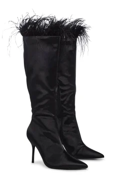 Public Desire Boots*Baddie Knee High Boots - Black