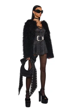 Current Mood Plus*Ball Drop Glitter Playsuit