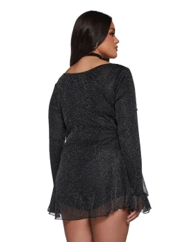Current Mood Plus*Ball Drop Glitter Playsuit