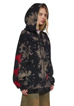 Widow Outerwear|Sweatshirts & Hoodies*Baphomet Ritual Printed Hoodie