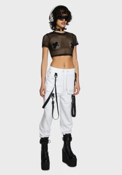 Club Exx Tops|Plus*Bass Boomin' Fishnet Top