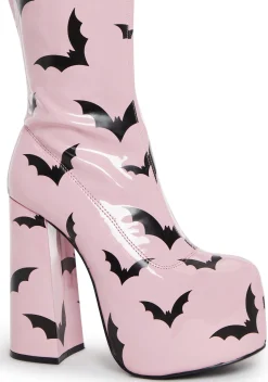 Trickz N' Treatz Boots*Bat Glam Gogo Boots