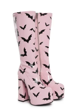 Trickz N' Treatz Boots*Bat Glam Gogo Boots