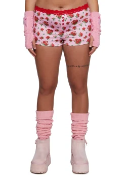 Sugar Thrillz Lingerie|Plus*Be Mine Tonight Knit Boyshorts