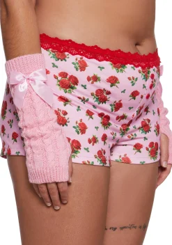 Sugar Thrillz Lingerie|Plus*Be Mine Tonight Knit Boyshorts