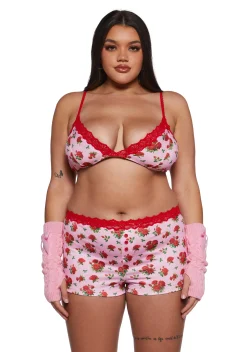 Sugar Thrillz Lingerie|Plus*Be Mine Tonight Knit Bra