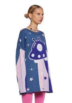 dELiA*s by Dolls Kill Tops|Plus*Beam Me Up Intarsia Sweater