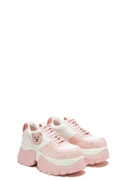 Koi Footwear Platforms|Sneakers*Bear Blushes Chunky Glitter Trainers - Pink