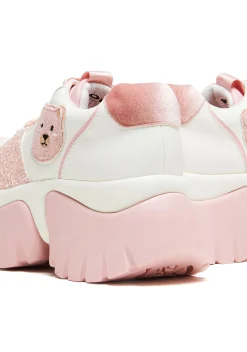 Koi Footwear Platforms|Sneakers*Bear Blushes Chunky Glitter Trainers - Pink