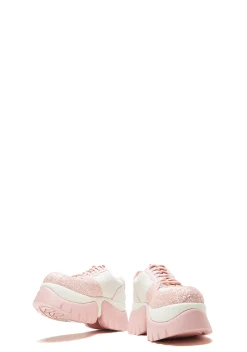 Koi Footwear Platforms|Sneakers*Bear Blushes Chunky Glitter Trainers - Pink