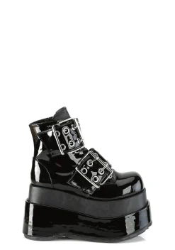 Demonia Boots*BEAR-104 Susperia Patent Platforms