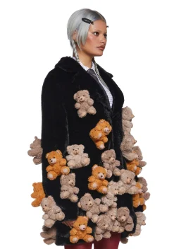 dELiA*s by Dolls Kill Outerwear*Bear With Me Faux Fur Coat