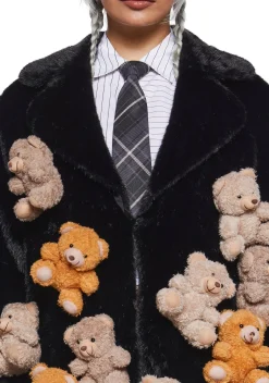 dELiA*s by Dolls Kill Outerwear*Bear With Me Faux Fur Coat