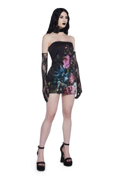 Widow Dresses|Mini Dresses*Beauty In Darkness Mini Dress