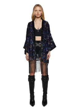 Widow Outerwear|Plus*Befallen Romance Floral Kimono
