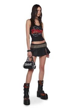 Dolls Kill x Slipknot Bags*Before I Forget Bowler Bag - White