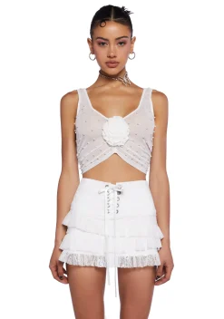 Sugar Thrillz Tops*Beloved Pearl Tank Top