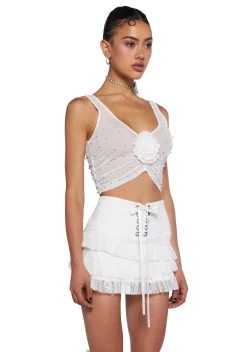 Sugar Thrillz Tops*Beloved Pearl Tank Top