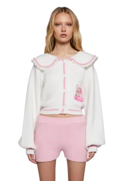 Dolls Kill | Care Bears x Strawberry Shortcake Tops|Plus*Berry Companions Knit Cardigan