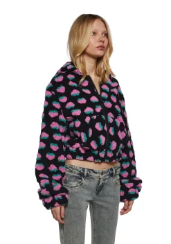 Sugar Thrillz Outerwear|Sweatshirts & Hoodies*Berry Smitten Hooded Sherpa Jacket