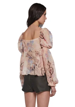 Current Mood Tops|Plus*Beside Me Chiffon Blouse