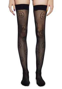x_Leg Avenue Socks & Tights*Better Days Fishnet Thigh Highs