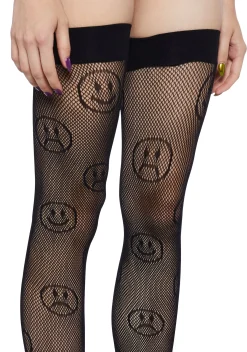 x_Leg Avenue Socks & Tights*Better Days Fishnet Thigh Highs