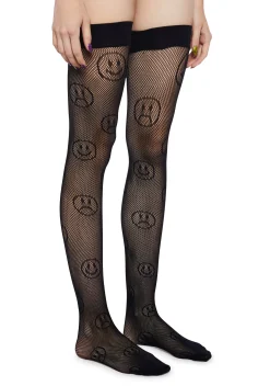x_Leg Avenue Socks & Tights*Better Days Fishnet Thigh Highs