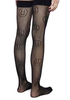 x_Leg Avenue Socks & Tights*Better Days Fishnet Thigh Highs