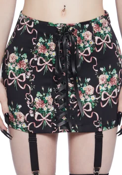 Widow Bottoms|Skirts*Bewitched Bloom Mini Skirt