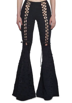 Widow Bottoms|Pants*Beyond The Woods Flare Pants