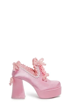 Trickz N' Treatz Platforms|Heels*Bisou Baby Platform Heels - Pink