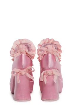 Trickz N' Treatz Platforms|Heels*Bisou Baby Platform Heels - Pink