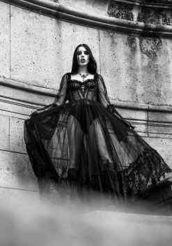 x_PTLHZ Hair Accessories*Black Widow Reign Crown