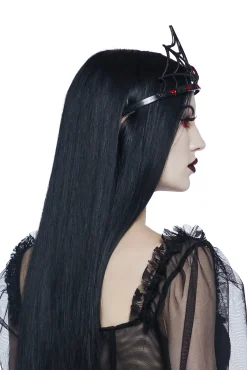 x_PTLHZ Hair Accessories*Black Widow Reign Crown