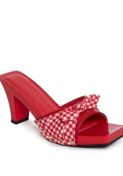 Sugar Thrillz Sandals*Bless Your Heart Heeled Sandals - Red