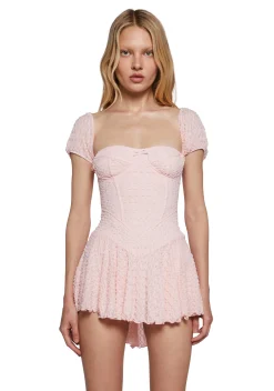 x_New Pink Dresses*Blind Date Fit N’ Flare Dress - Pink