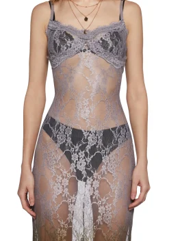 Current Mood Dresses|Plus*Blind Intuition Maxi Dress - Gray