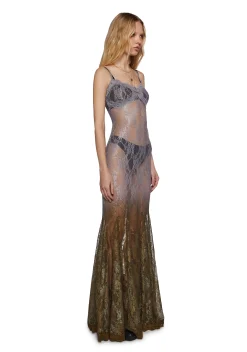Current Mood Dresses|Plus*Blind Intuition Maxi Dress - Gray