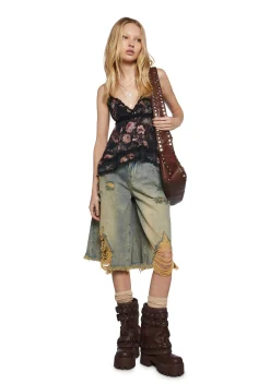 Current Mood Tops*Blissed Sunset Floral Top