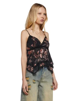 Current Mood Tops*Blissed Sunset Floral Top